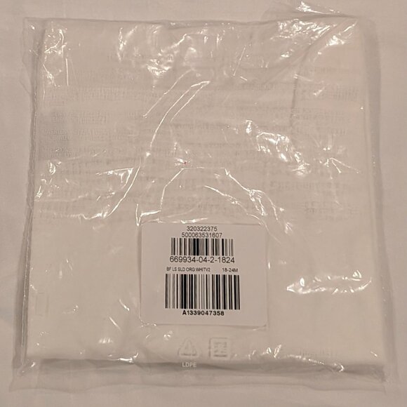 NWT BabyGap Baby & Toddler Mix & Match Pocket T-Shirt (Long Sleeves, White) - Picture 6 of 7